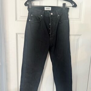 Agolde Women's High Rise Black Jeans